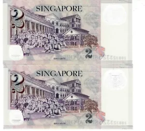 SINGAPUR 2 DÓLARES (2010) - UNC P.46 - Polímero - RARO - ARRIBA - - Imagen 1 de 2