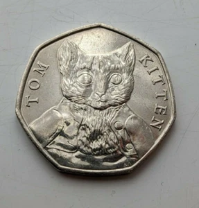 Sammlerstück Beatrix Potter Tom Kitten 2017 50p Münze - Bild 1 von 2