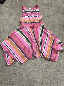 Crazy 8 Girls Dress Size Large Multicolor Striped Classic Comfort - Picture 1 of 9
