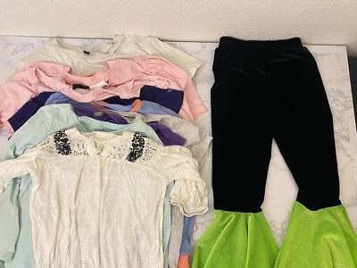 Girls T-shirts Pants Size S Lot Of 10 Reebok Carters Members Mark Forever 21 T - Image 1 of 4