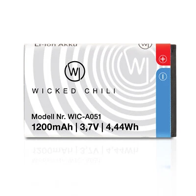 Wicked Chili Akku für AVM FRITZ!Fon C6 DECT Zusatzakku Ersatzakku 1200mAh Li-Ion - Bild 1 von 4