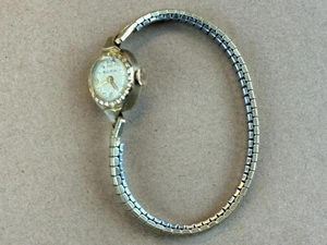 Vintage Bulova L7 10k Gold-Plated Women's Wristwatch Speidel Band for repair - Picture 1 of 18