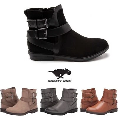 Womens Rocket Dog Geos Buckled Casual Ankle Boot Assorted Colours RRP £70