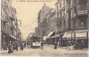 FRANCE NANCY TRAM RUE SAINT DIZIER LE POINT CENTRAL POSTCARD - Imagen 1 de 2