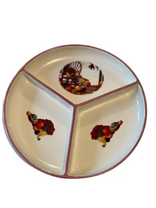 Longaberger Homestead Halloween 3 Section Divided Plate Rare HTF - Picture 1 of 7