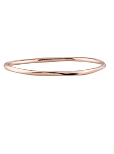IPPOLITA ROSÉ GOLD PLATED STERLING SILVER SQUIGGLE BANGLE BRACELET - Picture 1 of 7