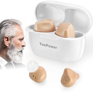 Toopower Hearing Amplifier for Seniors & Adults Rechargeable with NoiseCanceling - Picture 1 of 7