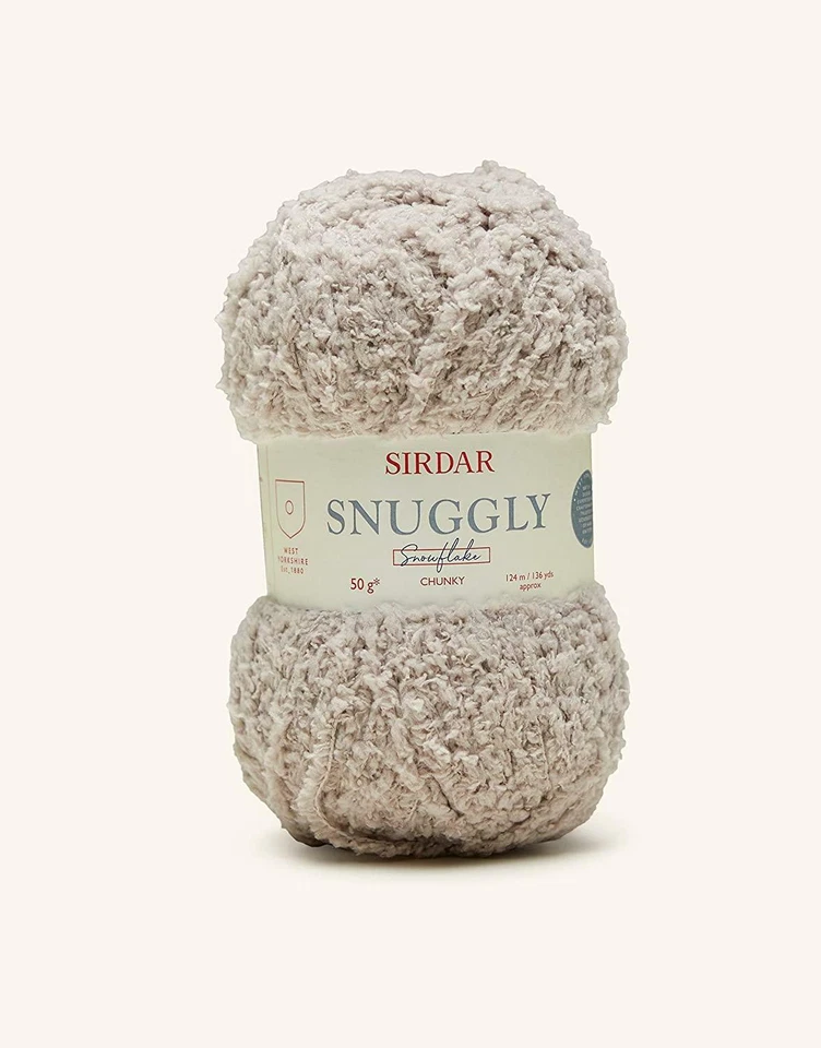 Sirdar Snuggly Snowflake Chunky Knitting Wool Yarn 50g - 203 Rusk - Image 1 of 1