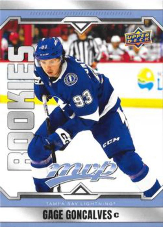 #235 Gage Goncalves - Tampa Bay Lightning - 2024-25 Upper Deck MVP Hockey - Image 1 of 1