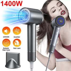 1400W Professional Hair Dryer Blower Negative Ionic Blow Fan Hair Dryer Diffuser - Picture 1 of 15