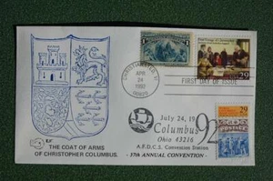 First Voyage of Columbus Queen Isabella Combo FDC RJT AFDCS Sc#2620 14210A W/230 - Picture 1 of 1