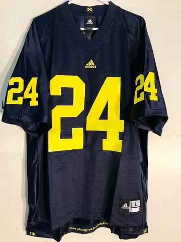 Adidas Premier NCAA Jersey Michigan Wolverines #24 Navy sz 2X Cover
