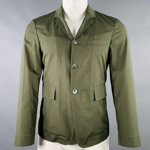 THOM BROWNE Size XS Green Olive Notch Lapel Jacket - Picture 1 of 9