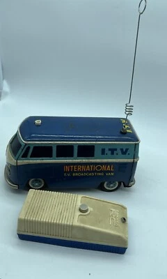 Seltene Gakken RC Tin Roy Volkswagen Bus Itv . Nicht Geprüft Jahre '60 Gakken - Bild 1 von 4