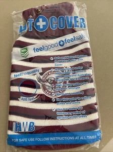 NRL Manly Warringah Sea Eagles Hot Water Bottle Knitted Style Cover - Jersey - Picture 1 of 4