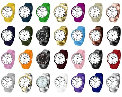 Reloj de moda Blekon Collections Geneva súper grande 43 mm cara grande banda elástica Foto 1 de 2