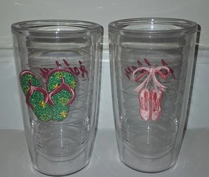 SET OF 2 TERVIS TUMBLERS 16 OZ PERSONALIZED "ASHLEY" Girls Cups Gift - Picture 1 of 2