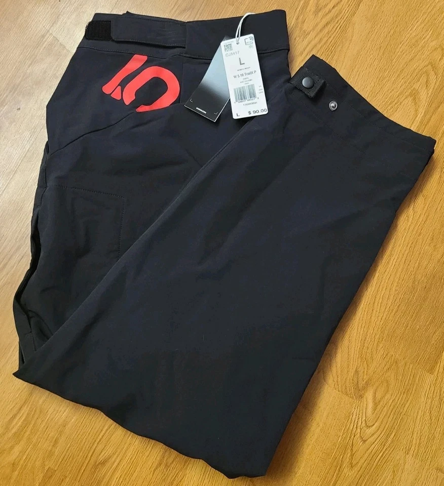 Adidas 10 Trail X Pants Five Ten Black Black Women's Size L GJ8417 Hiking