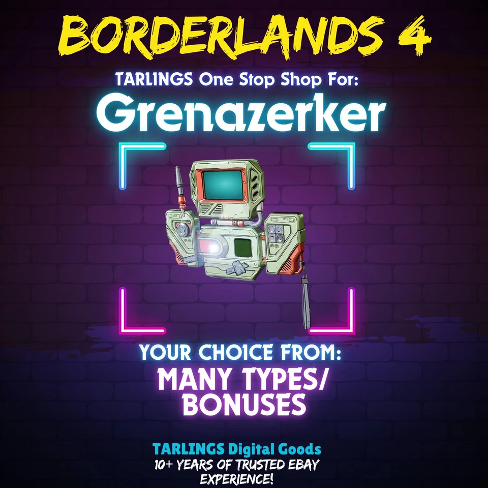 Borderlands 4 🎉 Grenazerker [Class Mod Rafa] GODROLLS ✨ Pick Your Item!✨ - Image 1 of 1