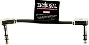 TRS STEREO PATCHKABEL BOGEN 7,5 CM SCHWARZ FLAT RIBBON ERNIE BALL 6407 - Bild 1 von 1