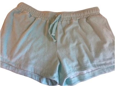 Simply Southern Women's Elastic Waist Shorts Sea foam green Size XL. Terry cloth - Image 1 of 4