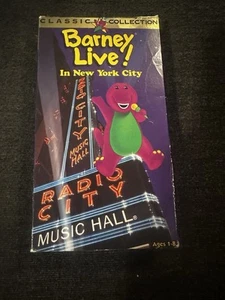 Barney Live In New York City VHS Tape 1994 Sing Along Songs Classic Collection - Picture 1 of 4