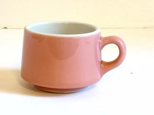 SHENANGO CHINA Restaurant Ware Pink Salmon Coffee Cup Mug 1950's  MCM Retro - Picture 1 of 8