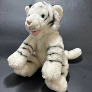 Build A Bear nicht mehr produziert sibirischer weißer Tiger Plüsch 2012 Zunge gestreift BAB EUC - Bild 1 von 11