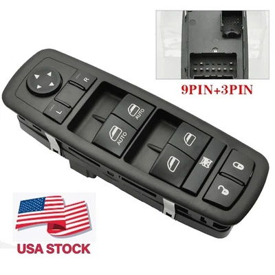 ✅Interruptor de ventana eléctrica maestro del conductor delantero para Dodge Ram 1500 2500 3500 2009-12 LH Foto 1 de 4