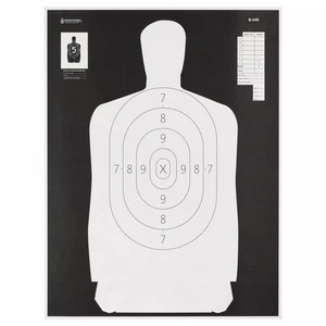 Papel de silueta inversa Action Target Qualification negro-blanco B34R100 - Imagen 1 de 1