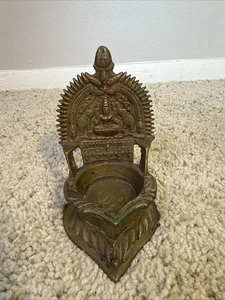 Seltene Messing Laxmi Lampe alt - Bild 1 von 5