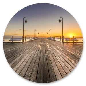Sticker rund MOLE Sonnenuntergang Himmel Meer Natur Landschaft 3D Wanddekoration - Bild 1 von 7