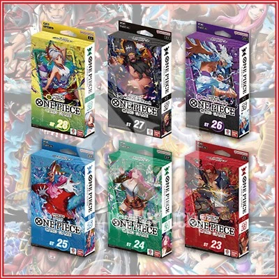 ONE PIECE ENGLISH TCG: Starter Deck Bundle ST-23-24-25-26-27-28 English Ver. - Image 1 of 2