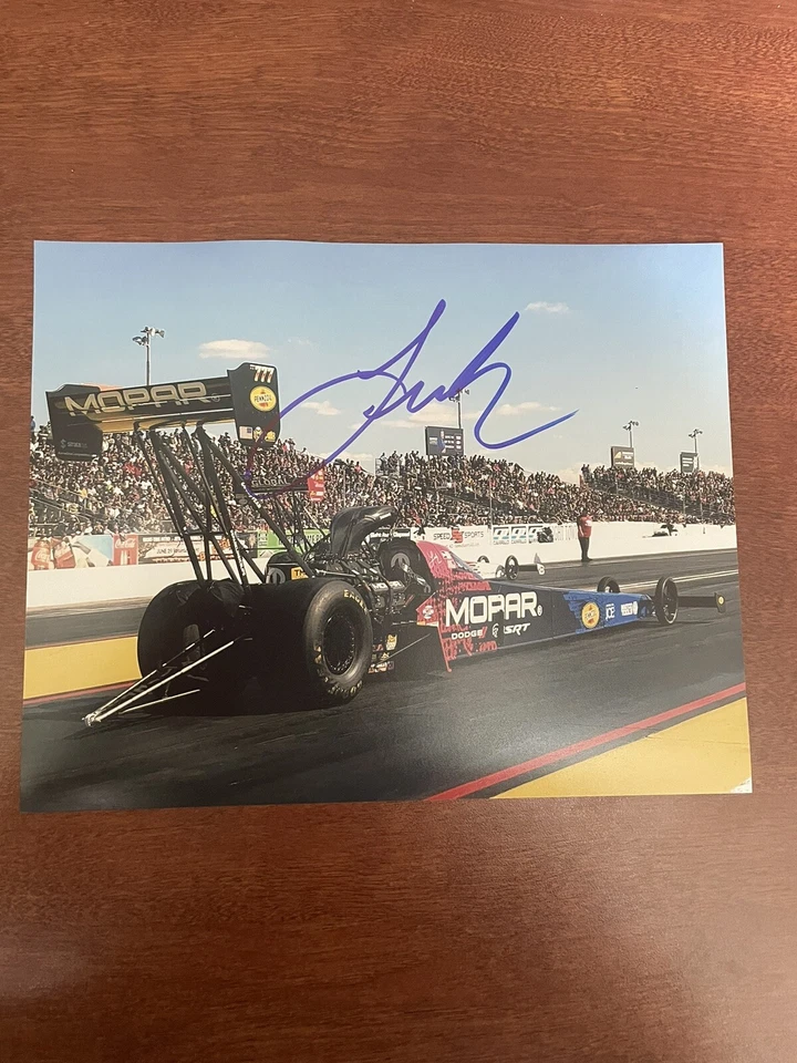 Foto auténtica autografiada de 8x10 de Leah Pritchett NHRA Foto 1 de 1