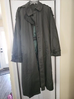 Abrigo Oleg Cassini Verde Todo Clima Thermolite Forro Extraíble Para Hombre Talla 42 Reg Foto 1 de 4