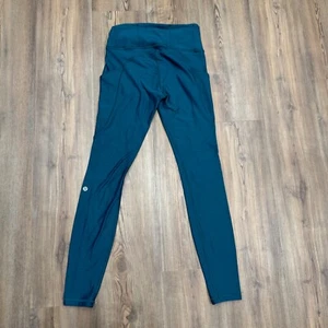 LULULEMON FAST FREE HIGH-RISE FLEECE TIGHT 28" DAMEN GRÜN JASPIS GR-6 - Bild 1 von 8