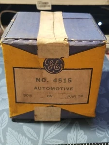 NIB Vintage Glass GE 4515 6V 30W Spotlight Spotlamp Sealed Beam Lamp Bulb USA - Picture 1 of 9