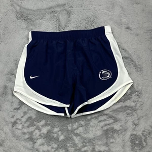 Penn State Nittany Lions Shorts Womans Medium Blue Nike Dri Fit Tempo NCAA - Picture 1 of 8