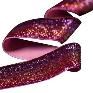 5M Glitter Sequin Velvet Ribbon Trim Webbing Bouquet Gift Decor Bowknot Craft - Picture 1 of 23