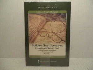 NEW!! Great Courses Building Great Sentences: Exploring Writer’s Craft DVDs BOOK - Picture 1 of 10
