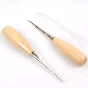 Hot Professionelle Leder Handwerk Holzgriff Ahle Nähen Ahle Leder Werkzeug - Bild 1 von 2
