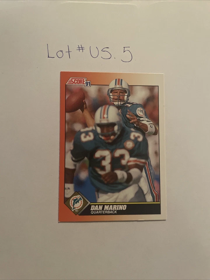 DAN MARINO DOLPHINS 1991 SCORE  BASE CARD #385 - Image 1 of 1