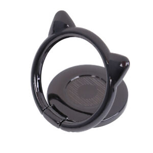 Universal cat ear cute finger ring holder 360 rotate mobile phone stand.AUJ^ S❤B