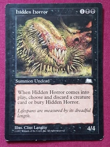 Magic The Gathering WEATHERLIGHT HIDDEN HORROR black card MTG - Picture 1 of 2