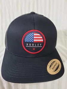 Sombrero/Gorra Hurley Staple Destination Snapback Negro/Malla Negra EE. UU. OSFA - Imagen 1 de 8