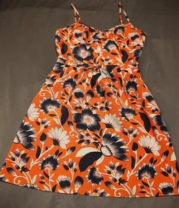 J. Crew Dress Spaghetti Strap Floral Pink And Blie Women Size 2 - Picture 1 of 9