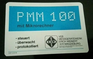 *RAR* DDR TASCHENKALENDER VEB Messgerätewerk Magdeburg PMM 100 Mikrorechner EAW - Picture 1 of 1