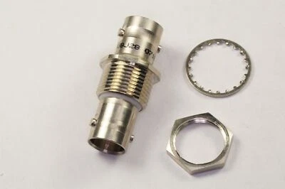 UBJ28 Trompeter BNC Adapter Bulkhead Jack Female Female Straight 75 Ohm NOS - Image 1 of 4