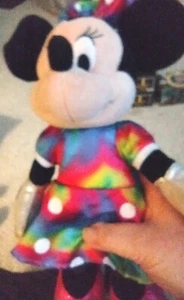 Muñeca de peluche Ty Sparkle Minnie Mouse juguete 14 pulgadas color arco iris - Imagen 1 de 9