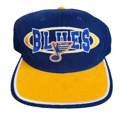 Vintage St. Louis Blues Snapback Adjustable Blue Starter Cap Hat Hockey EUC 90s - Image 1 of 4